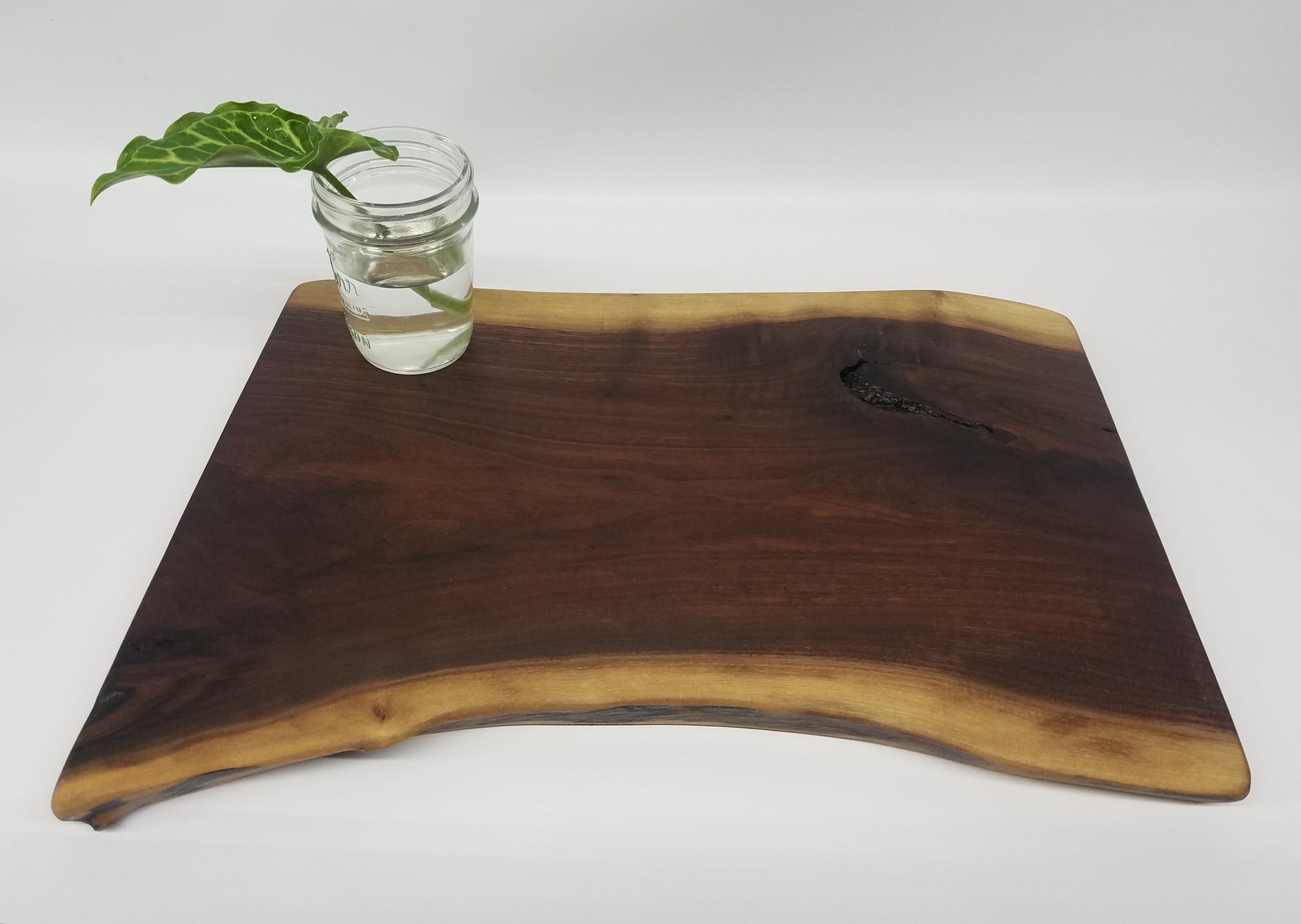 Large Serving Board- Reclaimed Hardwood- Walnut- Charcuterie- Cheese Board- Cutting Board- Bread Board- Gift- Foodie- Chef- Live Edge- Cool