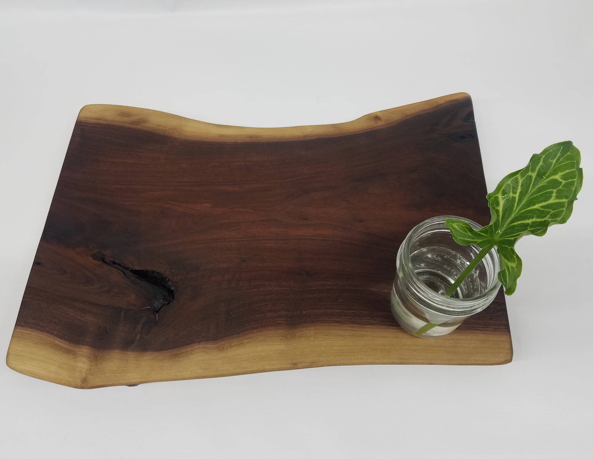 Large Serving Board- Reclaimed Hardwood- Walnut- Charcuterie- Cheese Board- Cutting Board- Bread Board- Gift- Foodie- Chef- Live Edge- Cool