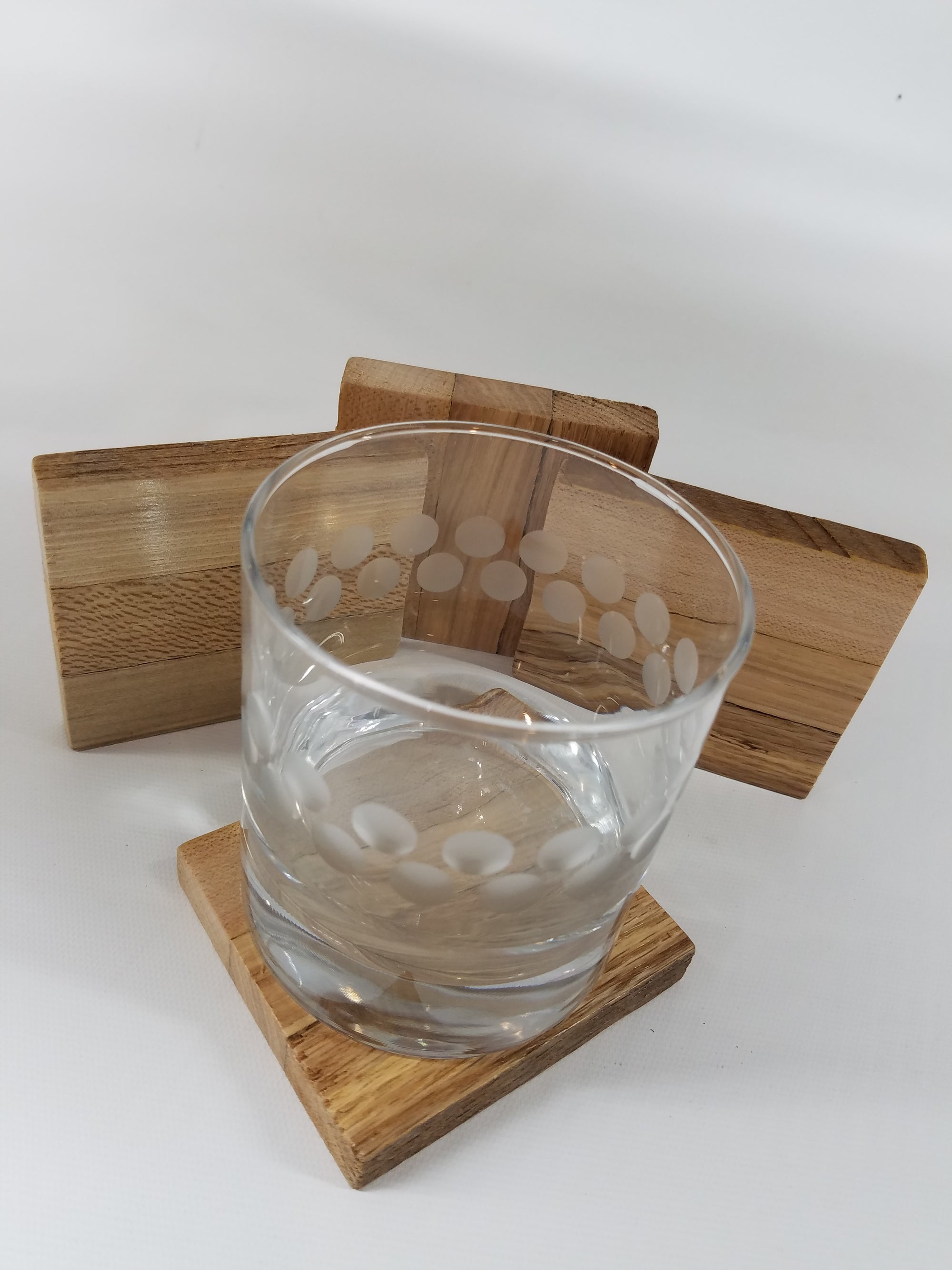 Wooden Coasters Made From Reclaimed Tobacco Sticks- Set of Four- Rusti -  Kentucky LiveEdge