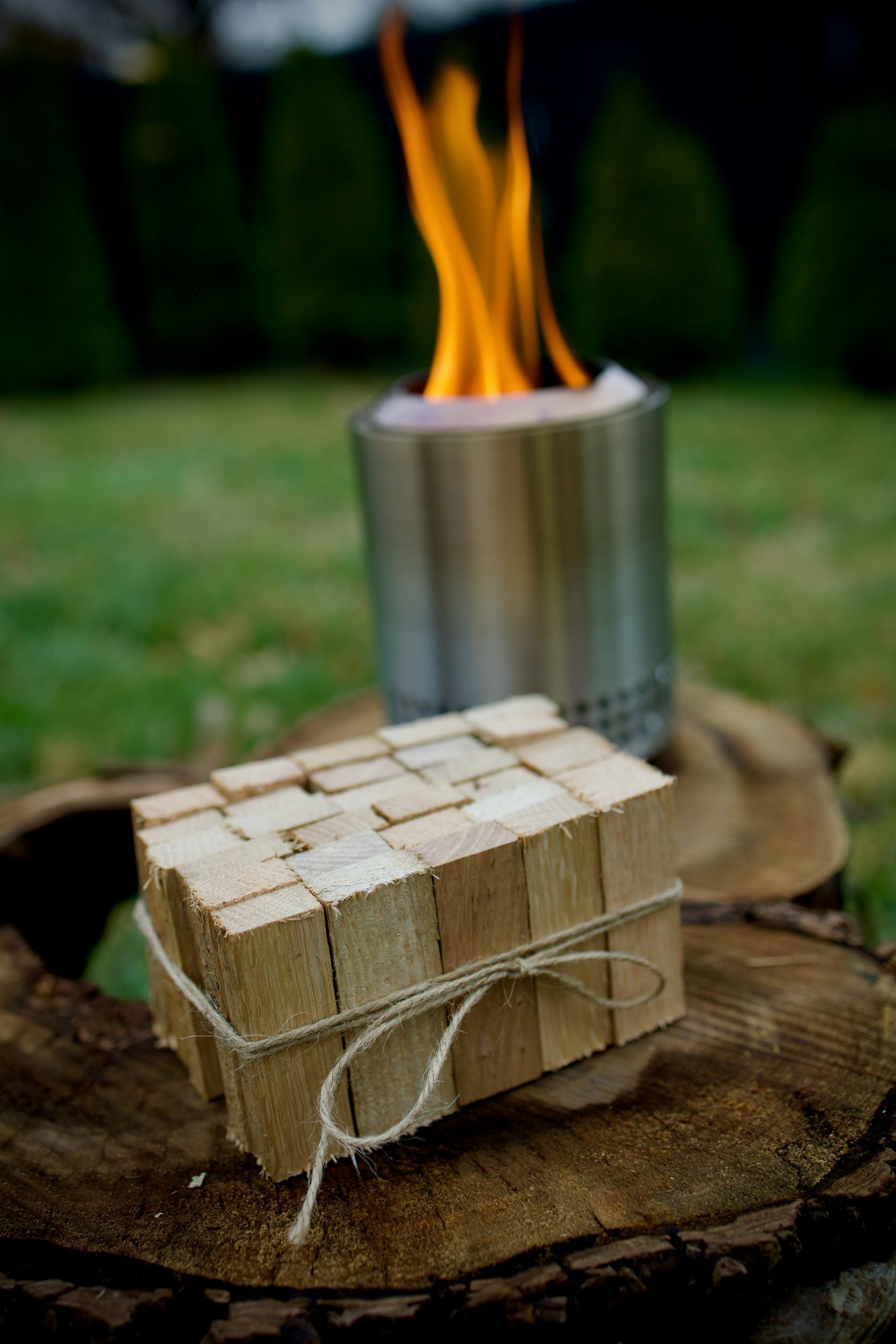 Mini Firewood For Small Stoves- Tiny Firepit Wood- Mixed Hardwoods- Oak- Poplar- Sycamore- Kiln Dried- Firewood- Kindling- Bundle of Logs