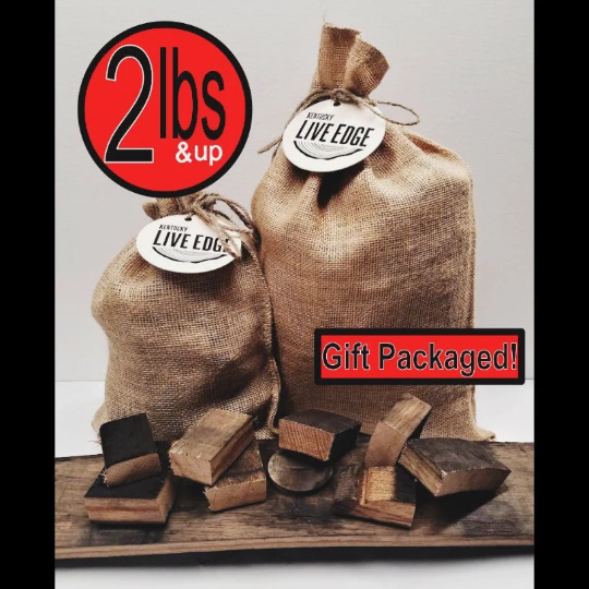 Bourbon Barrel Smoker Chunks- Smoker Chips- BBQ- Grill- Pitmaster- Gift for Him- Bourbon Infused Wood- Bourbon Gift- Christmas Gift- Kentucky- Grilling Accessory